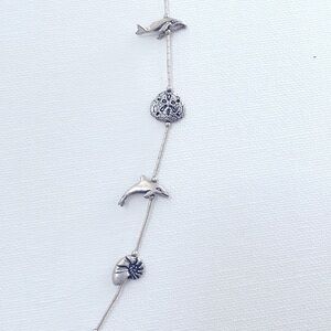 KBN sterling sea creature necklace